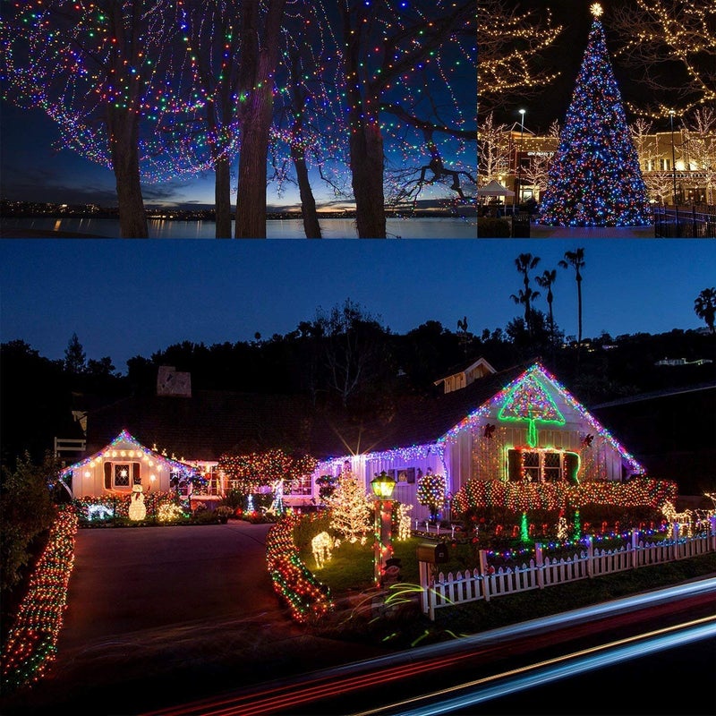 woohaha Solar String Lights, 2 Packs 100 LED Copper Wire Lights, Waterproof Fairy Decoration Starry String Lights - 8 Modes, Indoor/Outdoor for Gardens, Patios, Homes, Parties, Multi Color - Image 5